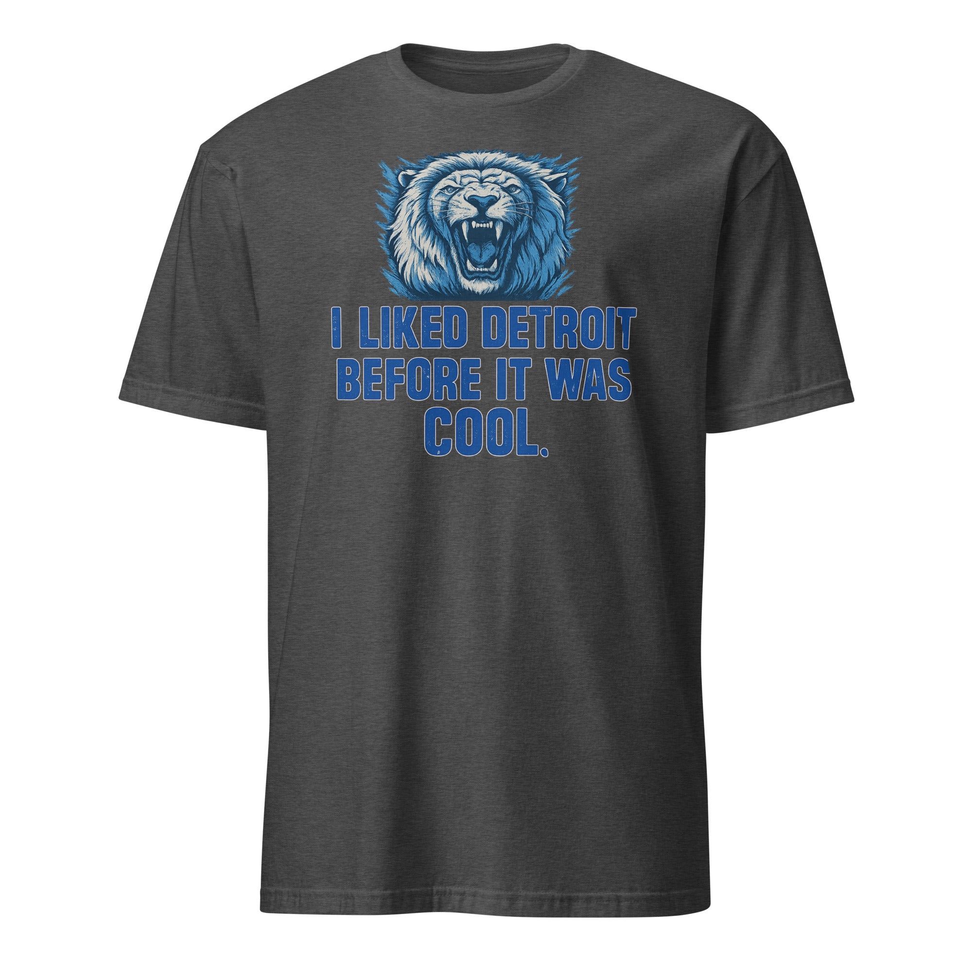 Dark Heather Grey I Liked Detroit Before It Was Cool Tee by Cuccico