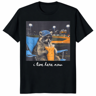 I Live Here Now Raccoon Shirt trending design shirt