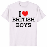 I love British boys shirt ice grey