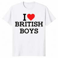 I love British boys shirt white