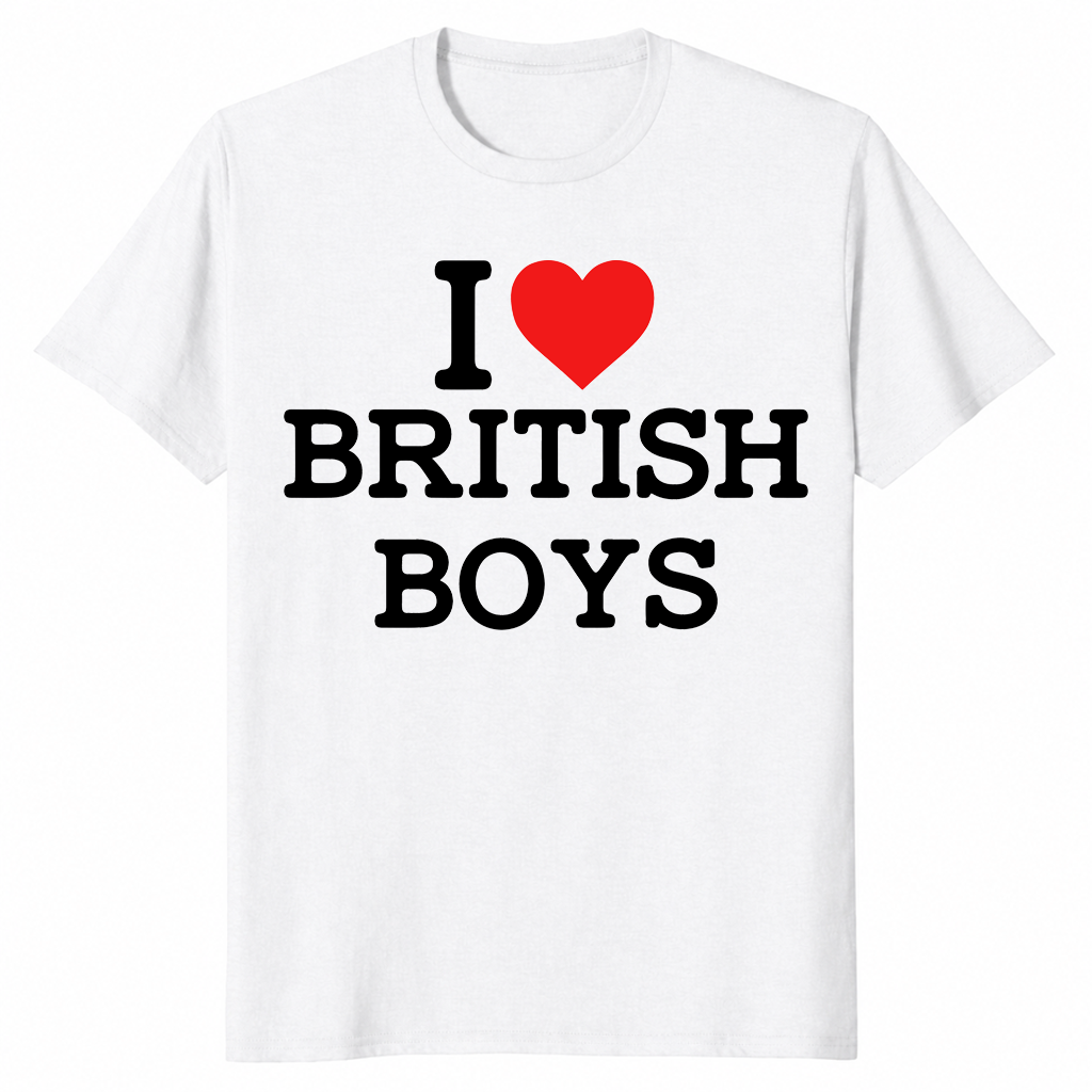 I love British boys shirt white