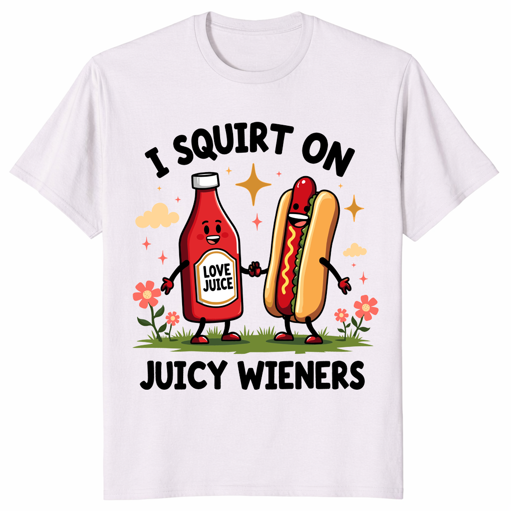 I squirt on juicy wieners shirt ice grey
