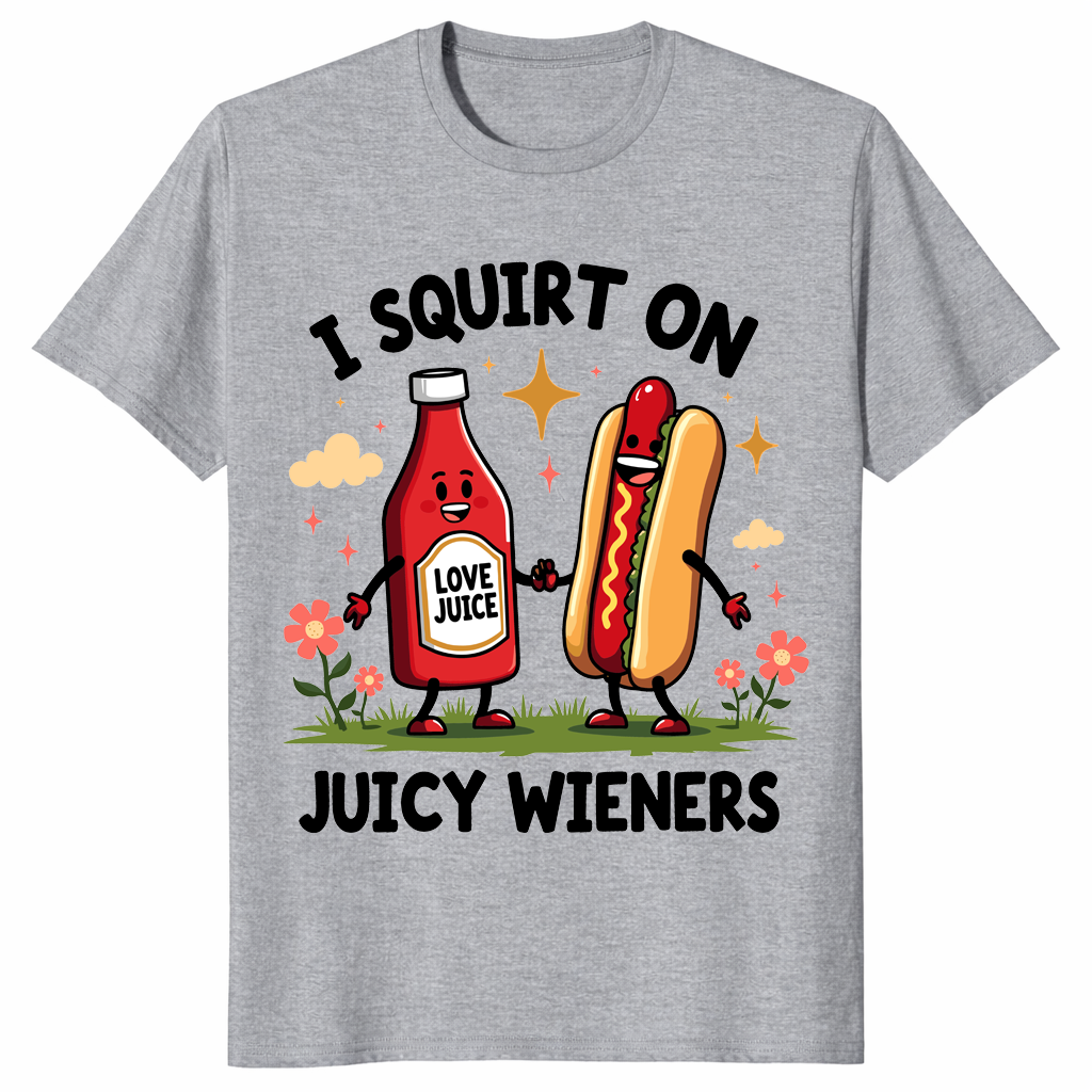 I squirt on juicy wieners shirt sport grey