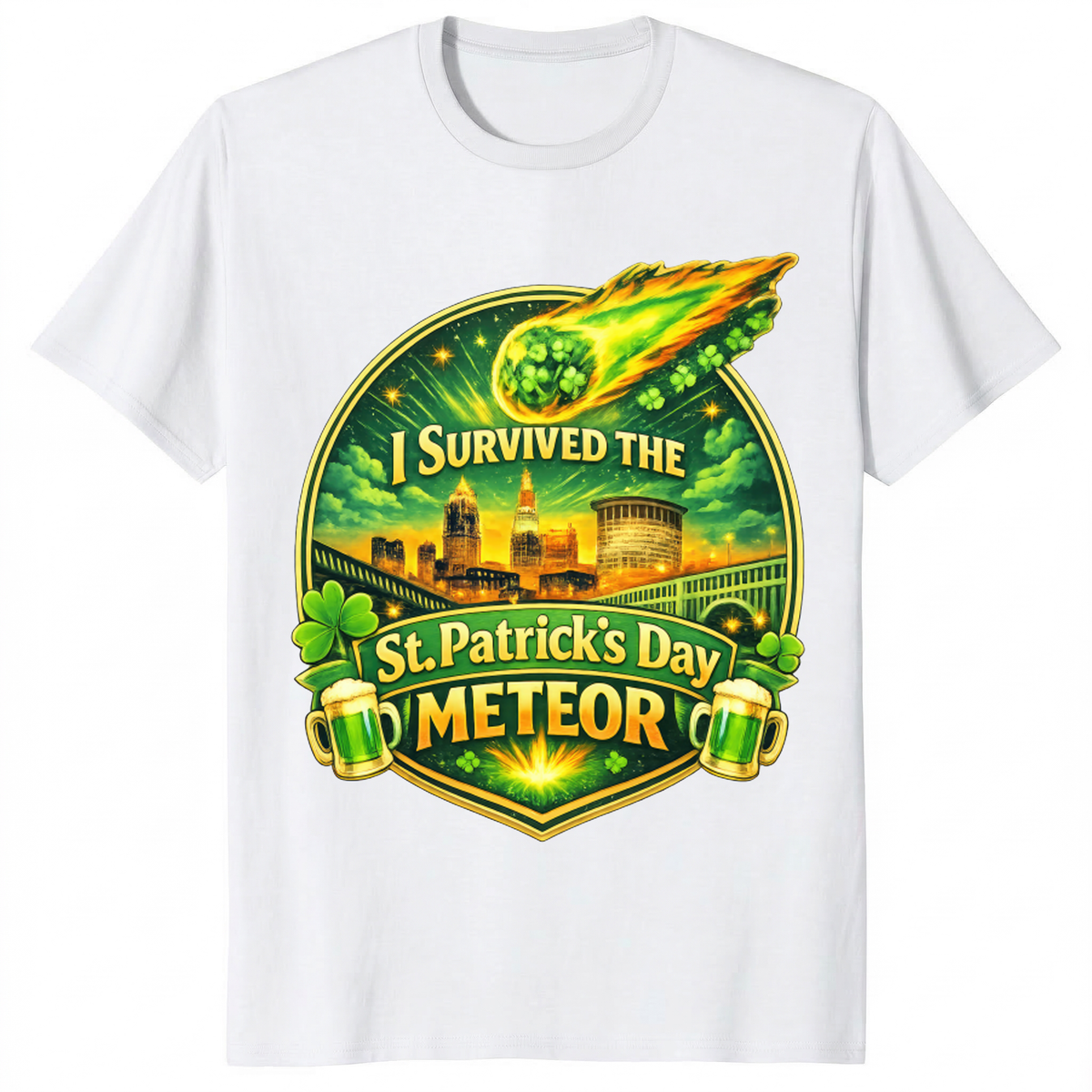 I Survived The St. Patrick’s Day Meteor 2026 Shirt trending design shirt