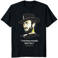 I Tried Being Reasonable Clint Eastwood Shirt featuring Western Cowboy Quote by Cuccico