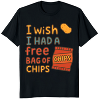 Funny “I Wish I Had A Free Bag Of Chips” T-Shirt | Snack Lover Graphic Tee – Cuccico | Cuccico