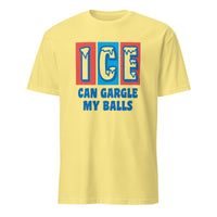 ICE Can Gargle My Balls Shirt in Cornsilk yellow color by Cuccico