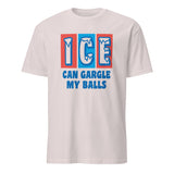ICE Can Gargle My Balls Shirt in Ice Grey color by Cuccico