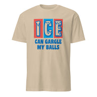 ICE Can Gargle My Balls Shirt in Sand color by Cuccico
