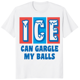 ICE Can Gargle My Balls Shirt in White color by Cuccico