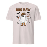 Boo Haw Shirt in Ice Grey – Ghost Cowboy Spooky Fall Western Tee by Cuccico