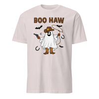 Boo Haw Shirt in Ice Grey – Ghost Cowboy Spooky Fall Western Tee by Cuccico