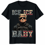 Vintage Ice Ice Baby Donald Trump T-Shirt – Funny Political Meme Tee | Cuccico