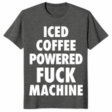 Iced coffee powered shirt in dark heather