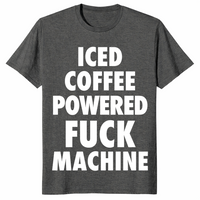 Iced coffee powered shirt in dark heather