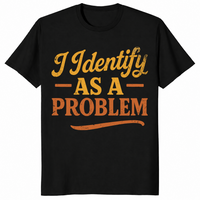Identify as a problem shirt in black