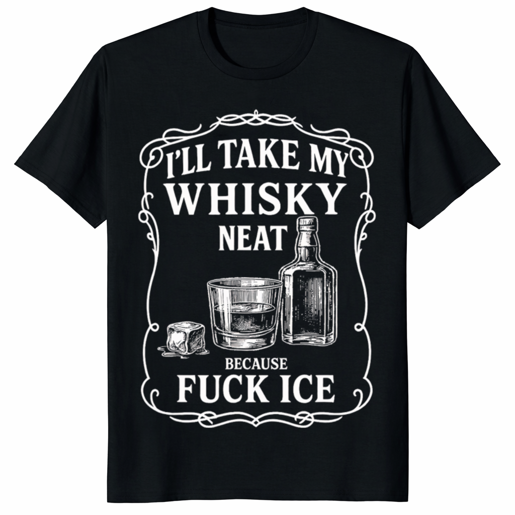 Ill Take My Whisky Neat & Fuck ICE political protest shir