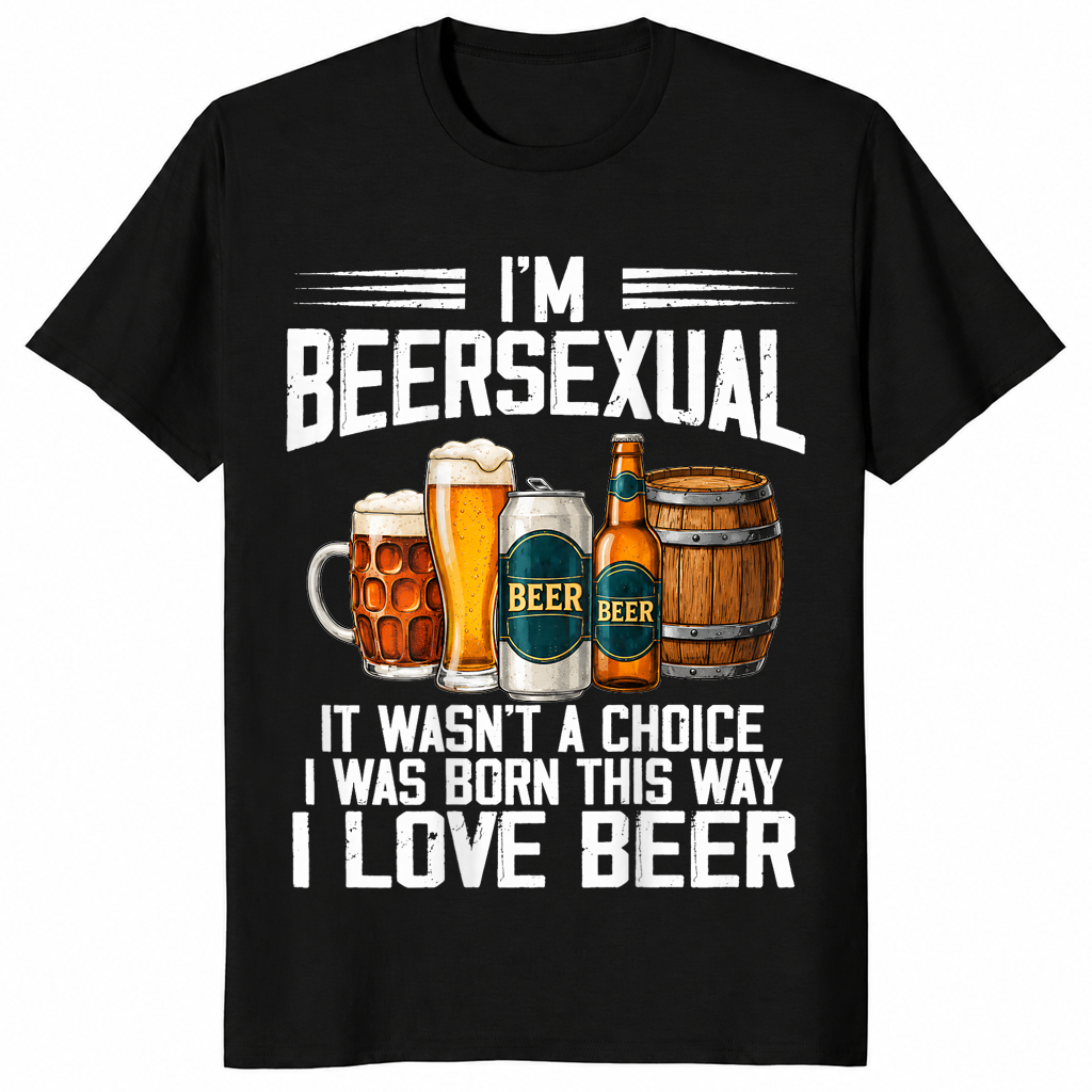 I'm a beersexual shirt in black