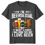 I'm a beersexual shirt in dark heather grey