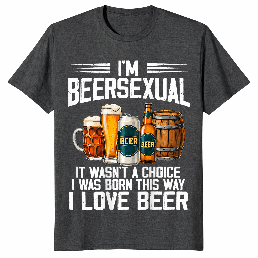I'm a beersexual shirt in dark heather grey
