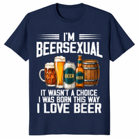 I'm a beersexual shirt in navy