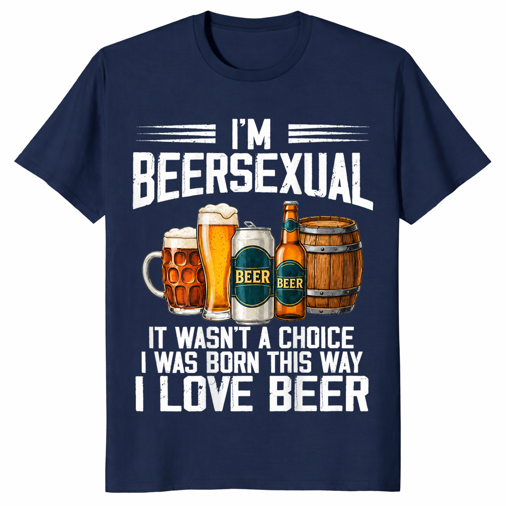 I'm a beersexual shirt in navy