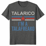 I'm A Talafreako Shirt in Dark Heather — bold Texas Senate campaign tee