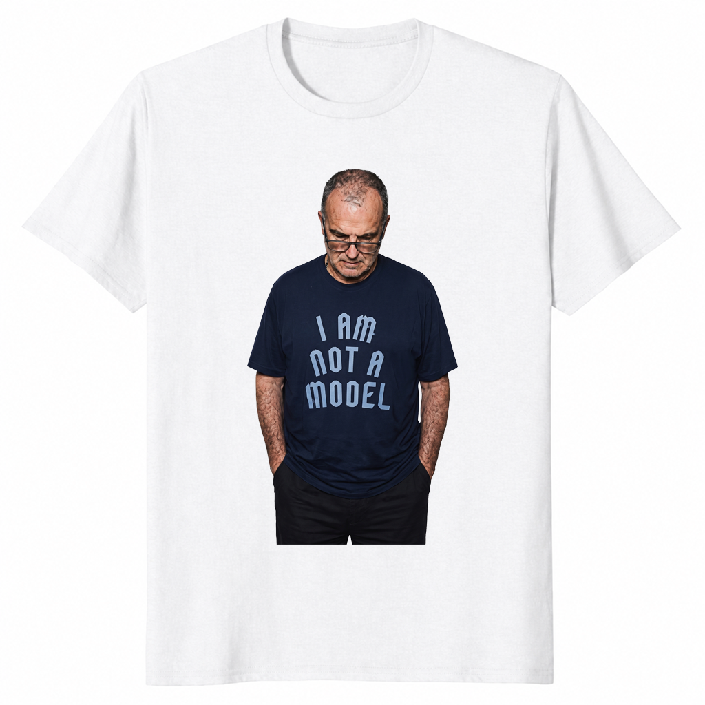 I'm Not A Model shirt in white