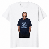 I'm Not A Model shirt in white