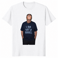 I'm Not A Model shirt in white