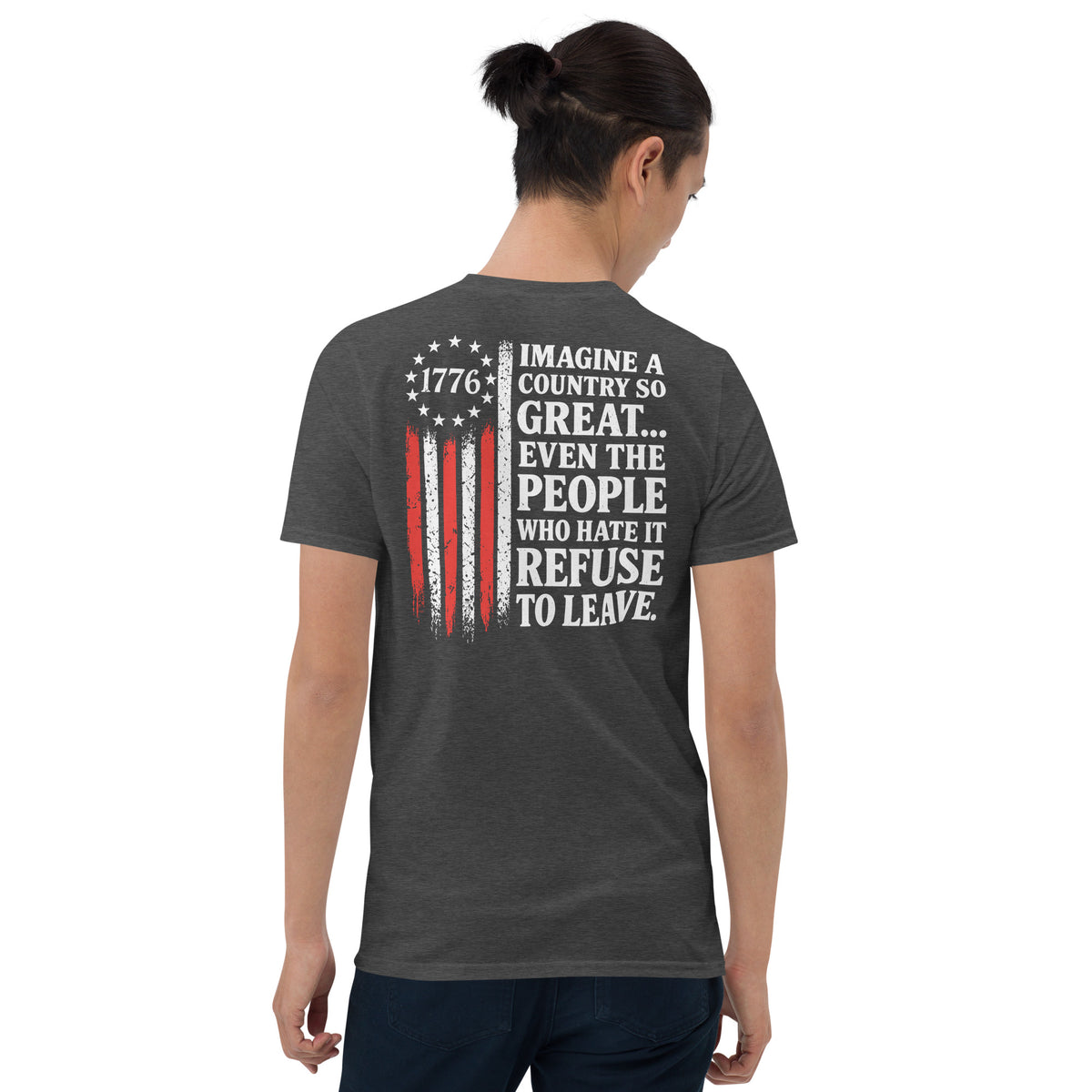 Imagine a country shirt in dark heather grey
