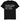 Black political statement t-shirt with four lines of white lowercase serif text about explaining your vote to your daughter