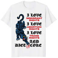 I Love Immigrant, Abortion, Trans Rights & Diet Coke T-Shirt | Activist Tee | Cuccico