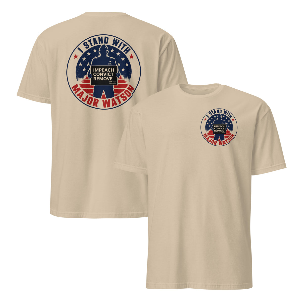 I Stand With Major Watson Impeach Convict Remove T Shirt | Cuccico