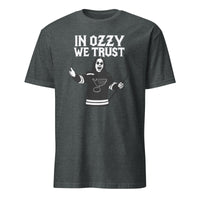 In Ozzy We Trust Shirt in dark heather featuring St. Louis Blues x Ozzy Osbourne by Cuccico