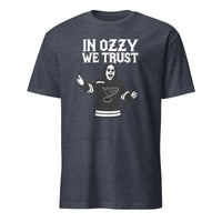 In Ozzy We Trust Shirt in heather navy featuring St. Louis Blues x Ozzy Osbourne by Cuccico