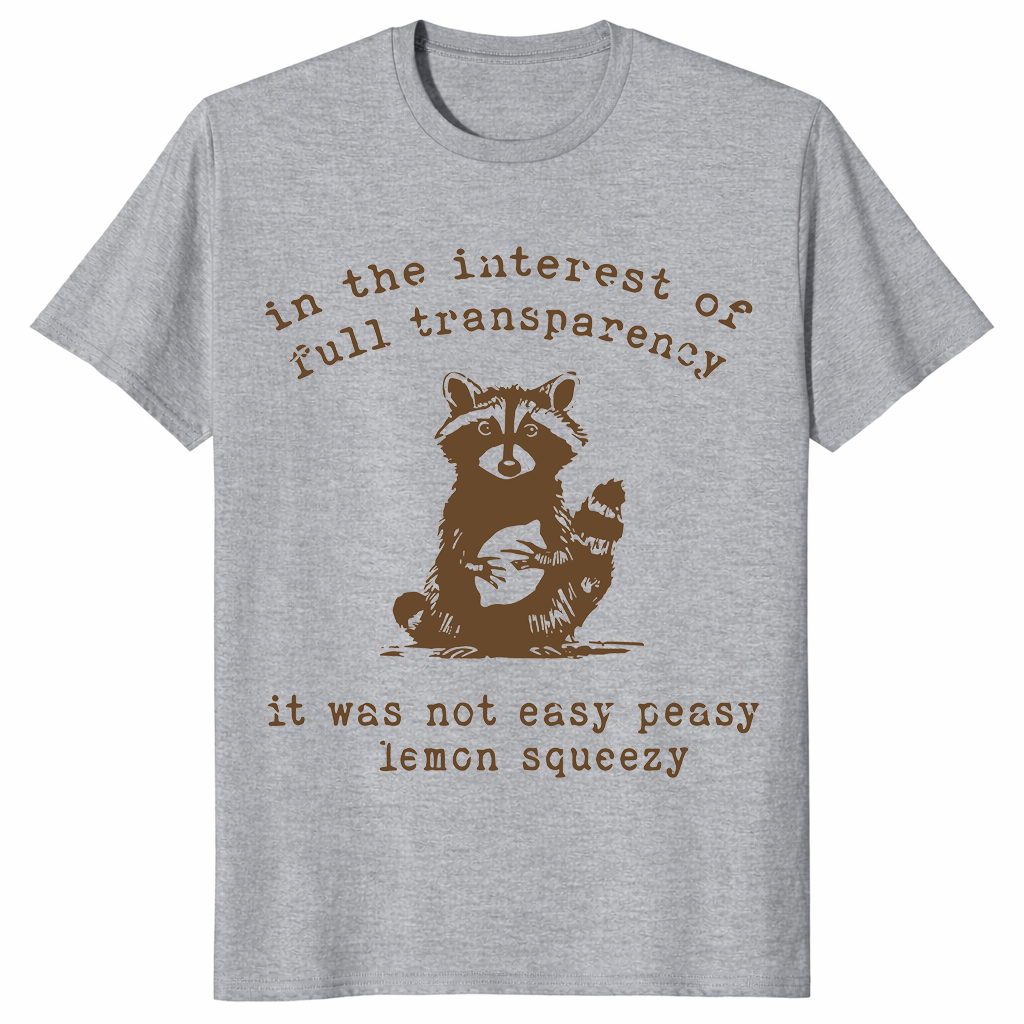 In The Interest Of Full Transparency shirt in sport grey
