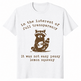 In The Interest Of Full Transparency shirt in whit