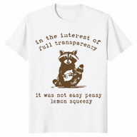 In The Interest Of Full Transparency shirt in whit