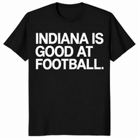 Indiana football shirt in black, funny college football fan tee