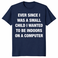 Indoors and on a computer shirt in navy