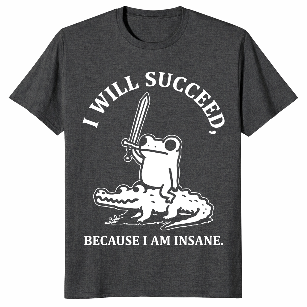 Insane frog shirt dark heather grey