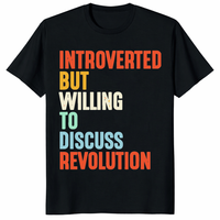Introverted But Willing To Discuss Revolution trending design shirt