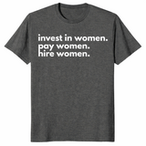 Invest in women shirt dark heather