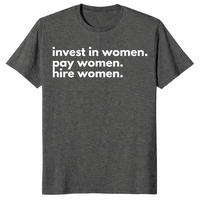Invest in women shirt dark heather