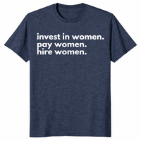 Invest in women shirt heather navy