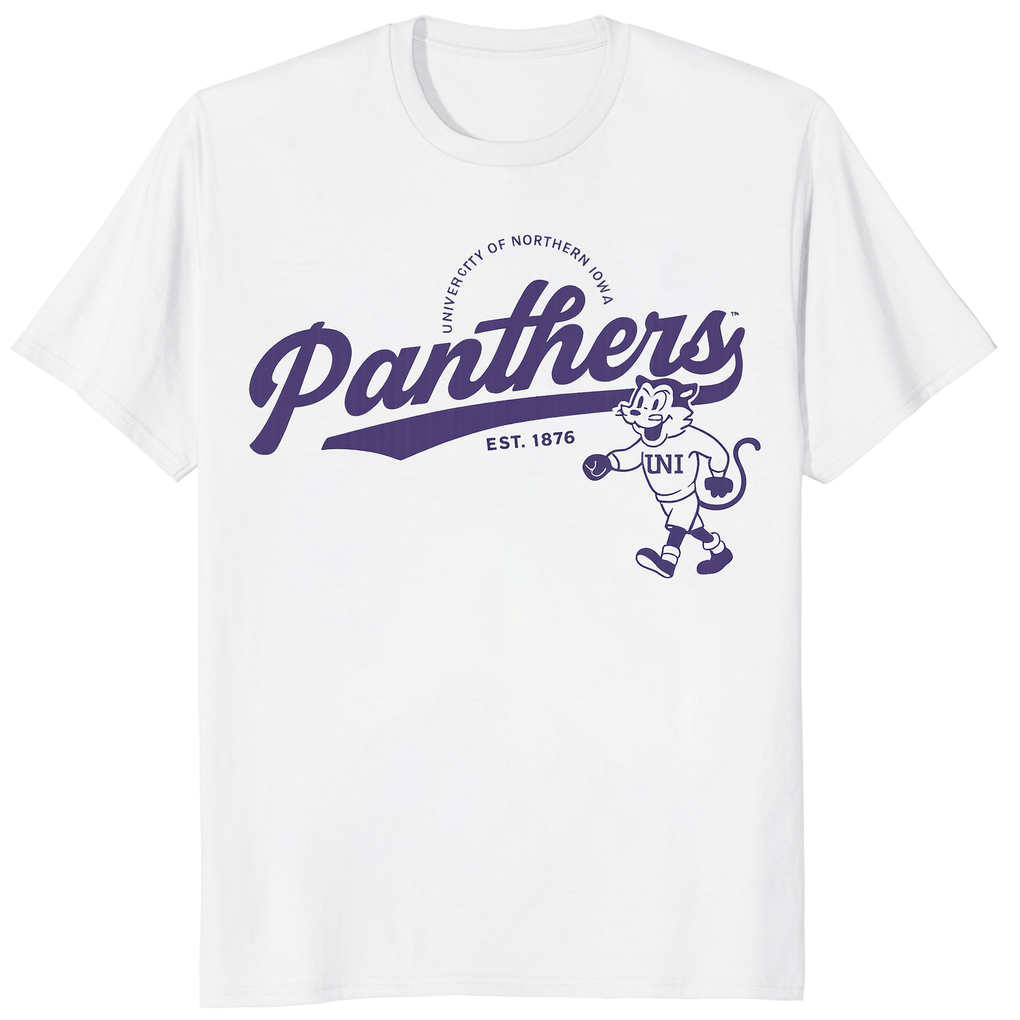 Iowa Hawkeyes Est. 1847 Football Logo Shirt in White by Cuccico