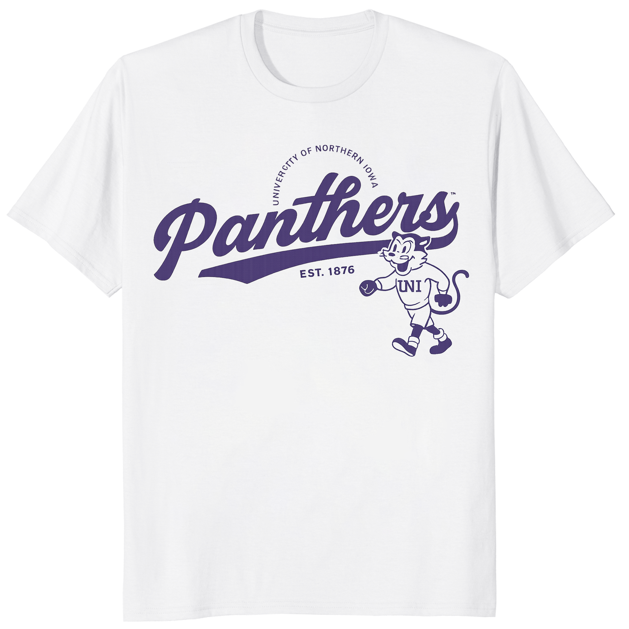 Iowa Hawkeyes Est. 1847 Football Logo Shirt in White by Cuccico