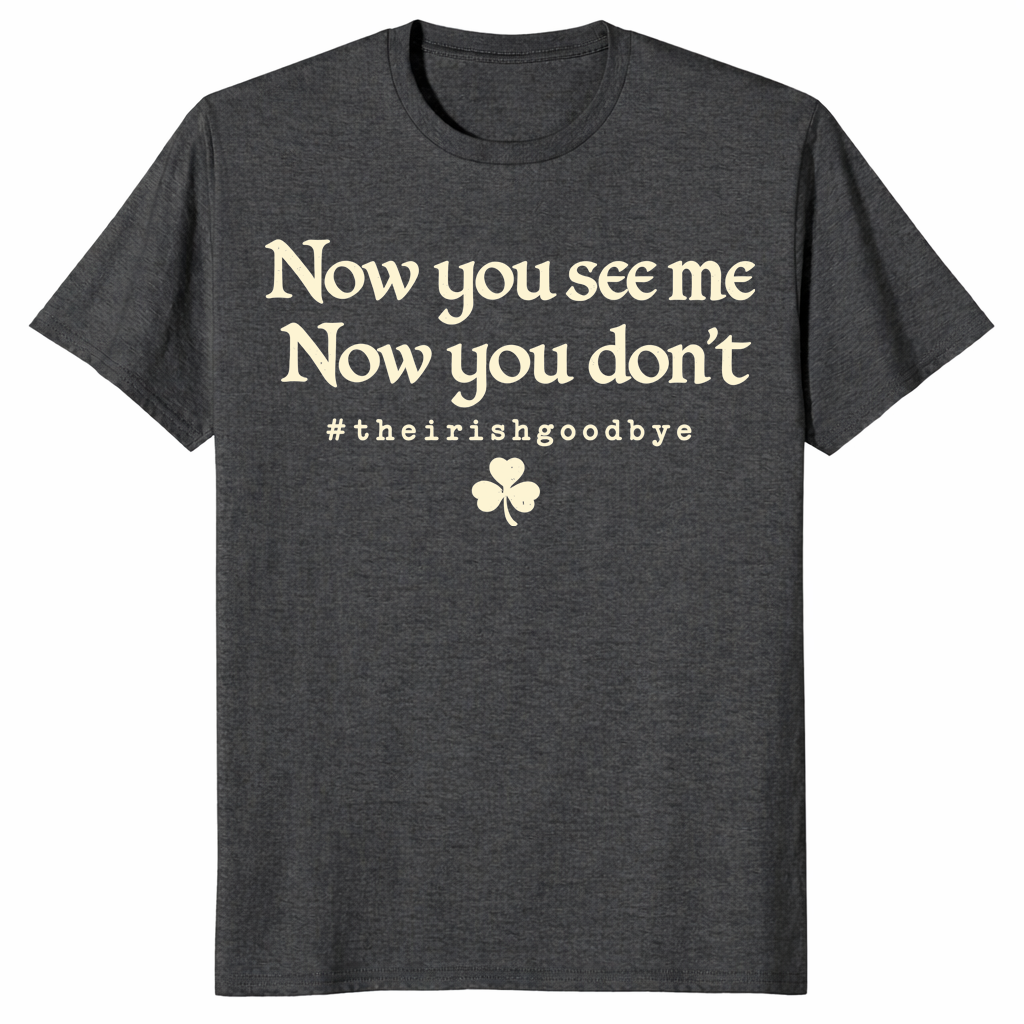 Irish Goodbye Shirt in dark heather grey