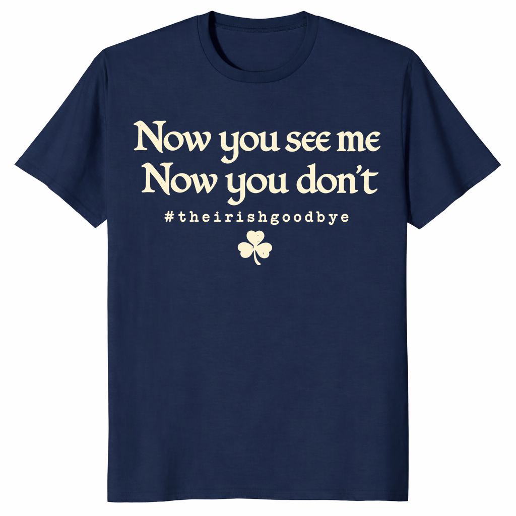 Irish Goodbye Shirt in navy